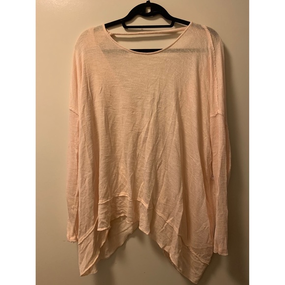 NWT Free People Hacci Twist Back Knit Top - Picture 3 of 5